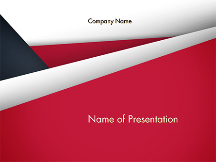 Abstract Background with Red and White Paper Layers Presentation Template, Master Slide