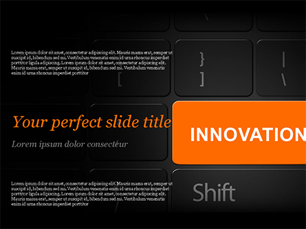 Innovation Shift Presentation Template, Master Slide