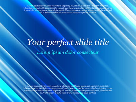 Blue Diagonal Abstract Motion Background Presentation Template, Master Slide