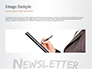 A Hand Writing Newsletter with Marker slide 10