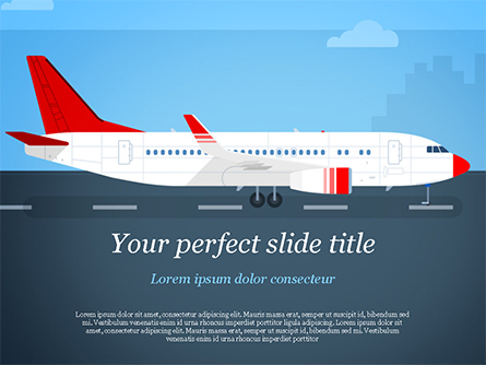 Airline Presentation Template, Master Slide