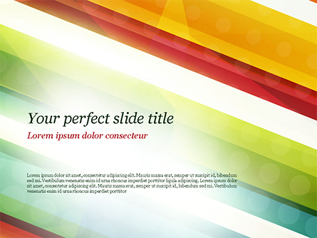 Colorful Diagonal Stripes Presentation Template, Master Slide