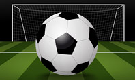 Soccer Ball On Eleven-meter Mark Presentation Template