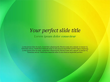Green and Yellow Abstraction Presentation Template, Master Slide