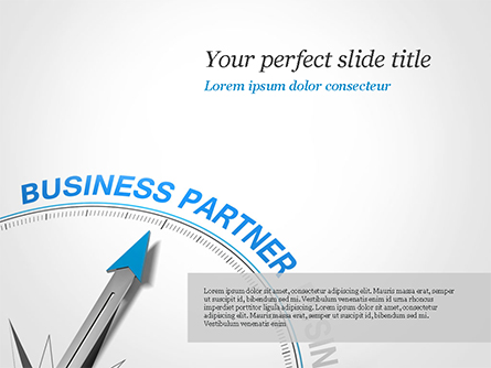 Finding Business Partner Concept Presentation Template, Master Slide