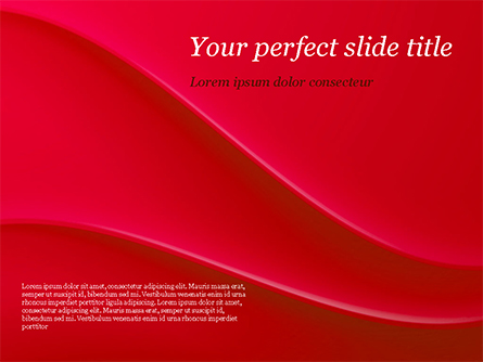 Soft Curves with Shadow Presentation Template, Master Slide