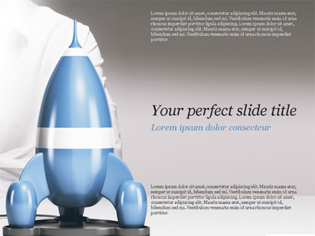 Rocket Ship is Ready to Launch Presentation Template, Master Slide