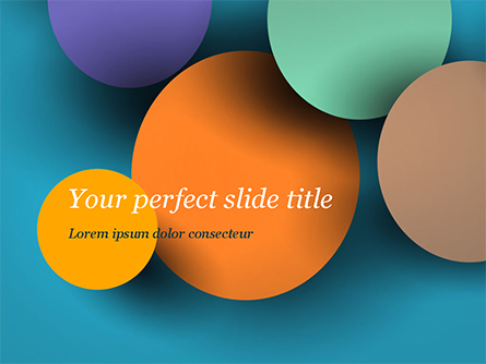 Colorful Paper Circles Presentation Template, Master Slide
