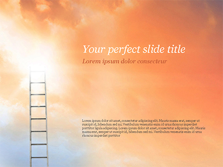 Ladder to The Sky Presentation Template, Master Slide
