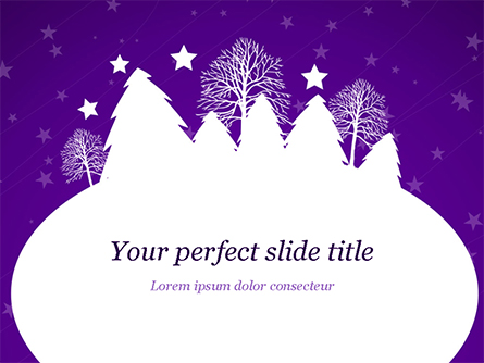Christmas Holiday Background Presentation Template, Master Slide