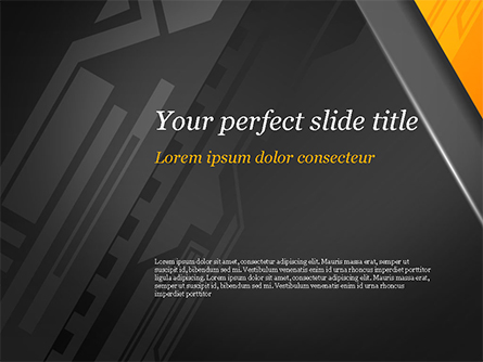 Abstract Architecture Style Flat Background Presentation Template, Master Slide