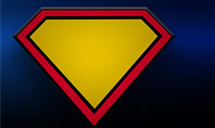 Superman Sign Frame Presentation Template
