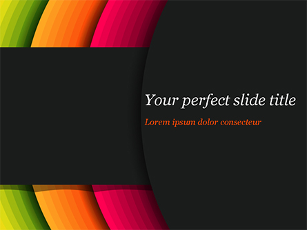 Bright Gradient Semicircles Presentation Template, Master Slide
