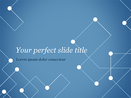 Geometric Pattern with Connected Lines and Dots Presentation Template, Master Slide