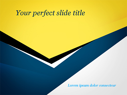 Abstract Cutted Paper Presentation Template, Master Slide