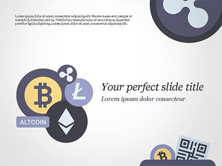 Cryptocurrency Coins Presentation Template, Master Slide