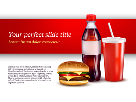 Fast Food Menu Presentation Template, Master Slide