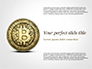 Gold Coin with Bitcoin Sign slide 1