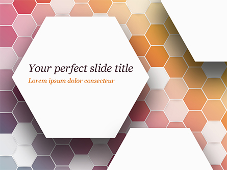 Abstract Colorful Honeycombs Presentation Template, Master Slide