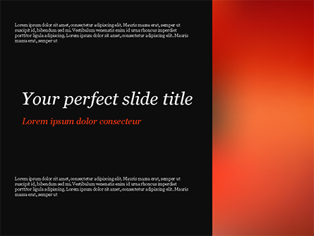 Orange Line Presentation Template, Master Slide