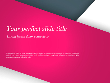 Abstract Background with Pink and White Paper Layers Presentation Template, Master Slide