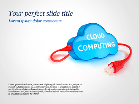 Cloud Computing Concept Presentation Template, Master Slide