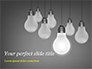 Light Bulbs on Gray Background slide 1