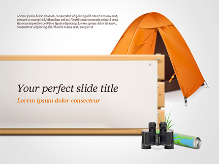 Tent Presentation Template, Master Slide