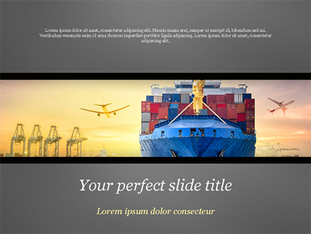 Shipping and Freight Forwarding Presentation Template, Master Slide