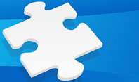 Piece of White Puzzle Presentation Template