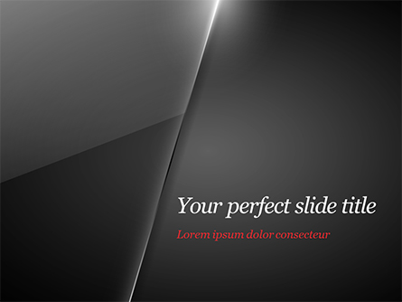 Black Layers and Ray of Light Presentation Template, Master Slide