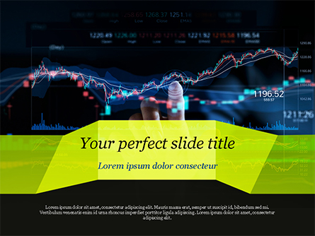 Trading Graph Presentation Template, Master Slide