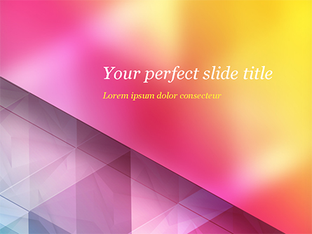Color Gradient and Triangles Presentation Template, Master Slide