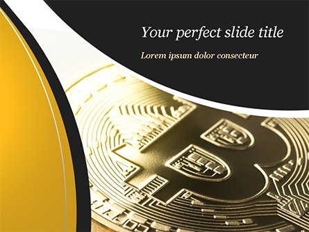 Bitcoin Coin Presentation Template, Master Slide