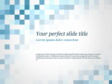 Abstract Blue Pixels Presentation Template, Master Slide