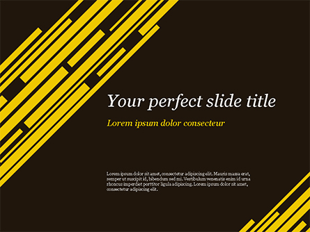 Yellow Rectangles Presentation Template, Master Slide