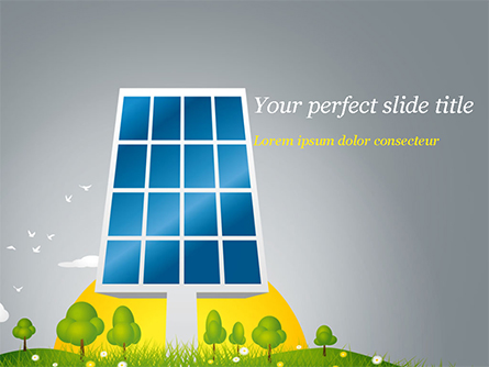 Solar Energy Presentation Template, Master Slide