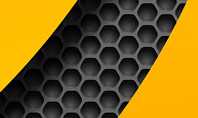 Hexagonal Surface under Yellow Layers Presentation Template