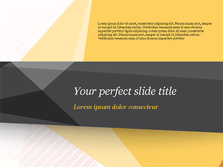 Abstract Grey Line with Triangles Presentation Template, Master Slide