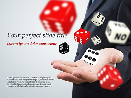 Gambling Concept Presentation Template, Master Slide