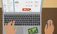 Online Shopping Illustration Presentation Template