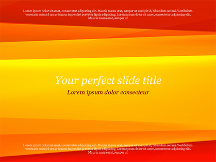 Bright Orange Background Presentation Template, Master Slide