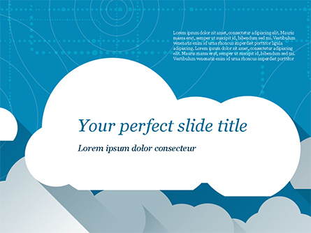 Paper Clouds Presentation Template, Master Slide