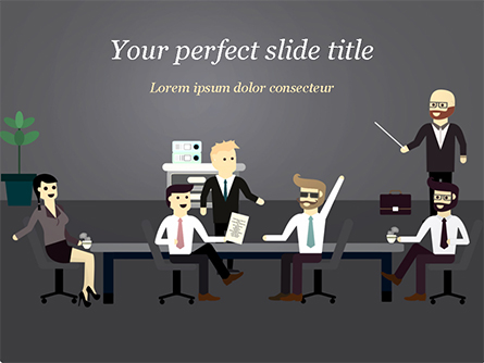 Corporate Meeting Presentation Template, Master Slide