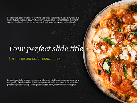 Pepperoni Pizza Presentation Template, Master Slide