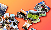 Photo Collection with Famous Indian Places Presentation Template