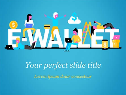 E-Wallet Presentation Template, Master Slide