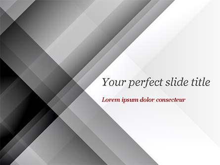 Gray Diagonal Stripes Presentation Template, Master Slide