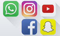 Social Media Icons Presentation Template
