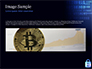 Digital Bitcoin Symbol inside Secure Lock slide 10
